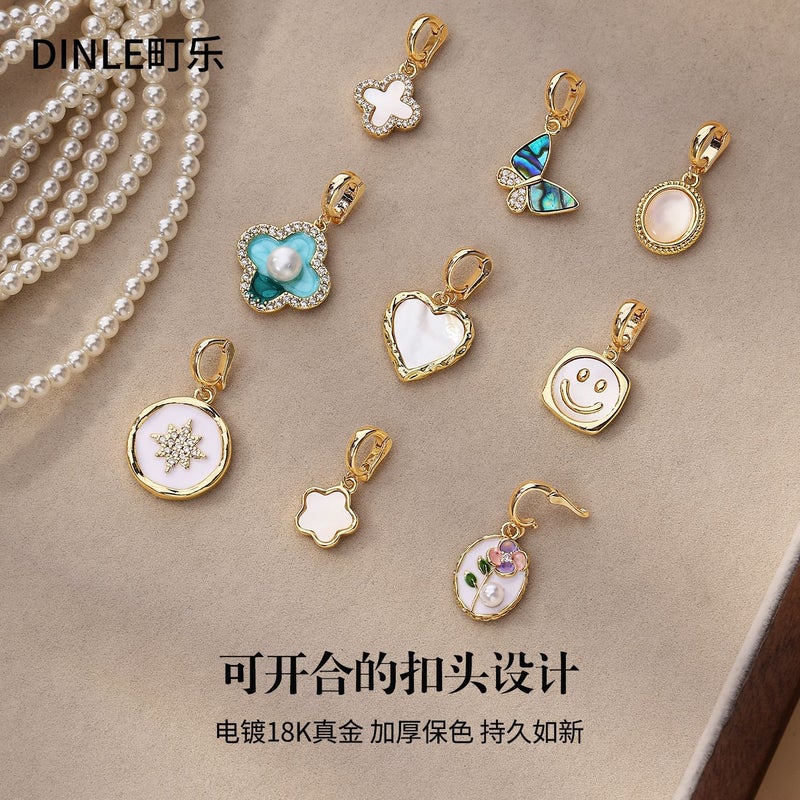 Pearl Necklace Accessories Buckle For Women High-End Exquisite Diy Jewelry Daily Versatile Pendant Single Pendant - Image 3